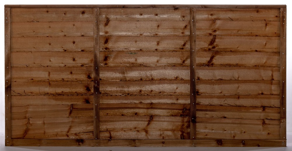 6ft x 3ft Rustic Panels Brown